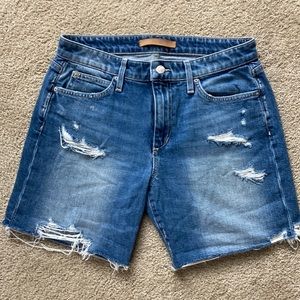 Joe’s Jeans Farren Distressed Bermuda Denim Shorts 27